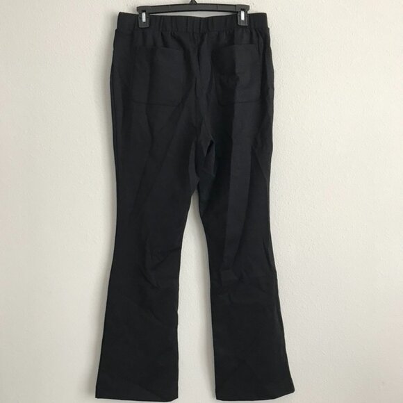 Isaac Mizrahi Live! Regular Crepe Ponte Baby Bootcut Pants -Black (Sz M) a621245 - Picture 3 of 5